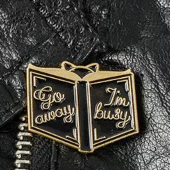 1 LEFT 🎀3/$23🎀 Go Away I'm Busy | Pin - Picture 2 of 8